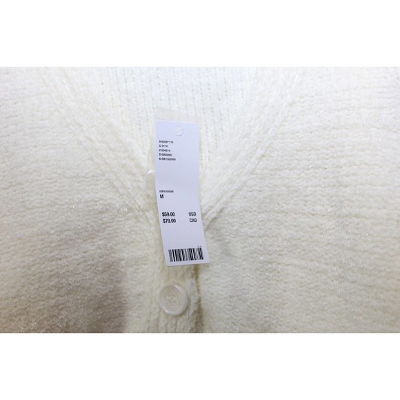 NWT Urban Outfitters Dina Crop Cardigan Ivory Chenille Size Medium H14089 - Picture 10 of 16